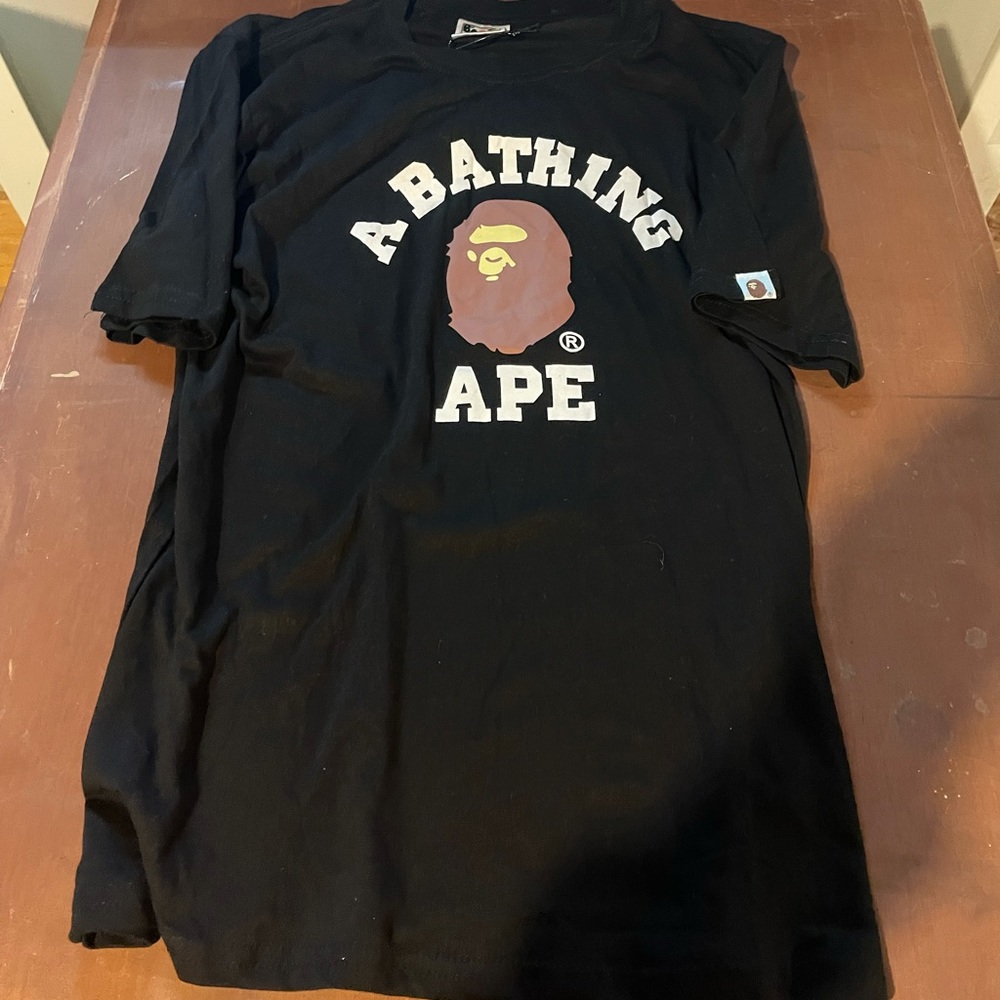 Bape College Tee Black